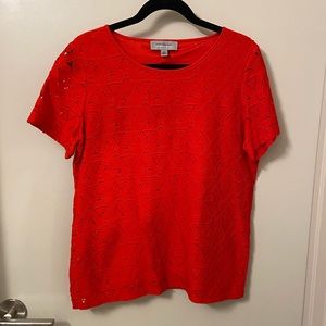 Andrew Marc Red Blouse